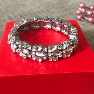 Elegant Silver Crystal Bracelet